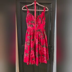 Vixen red rose dress